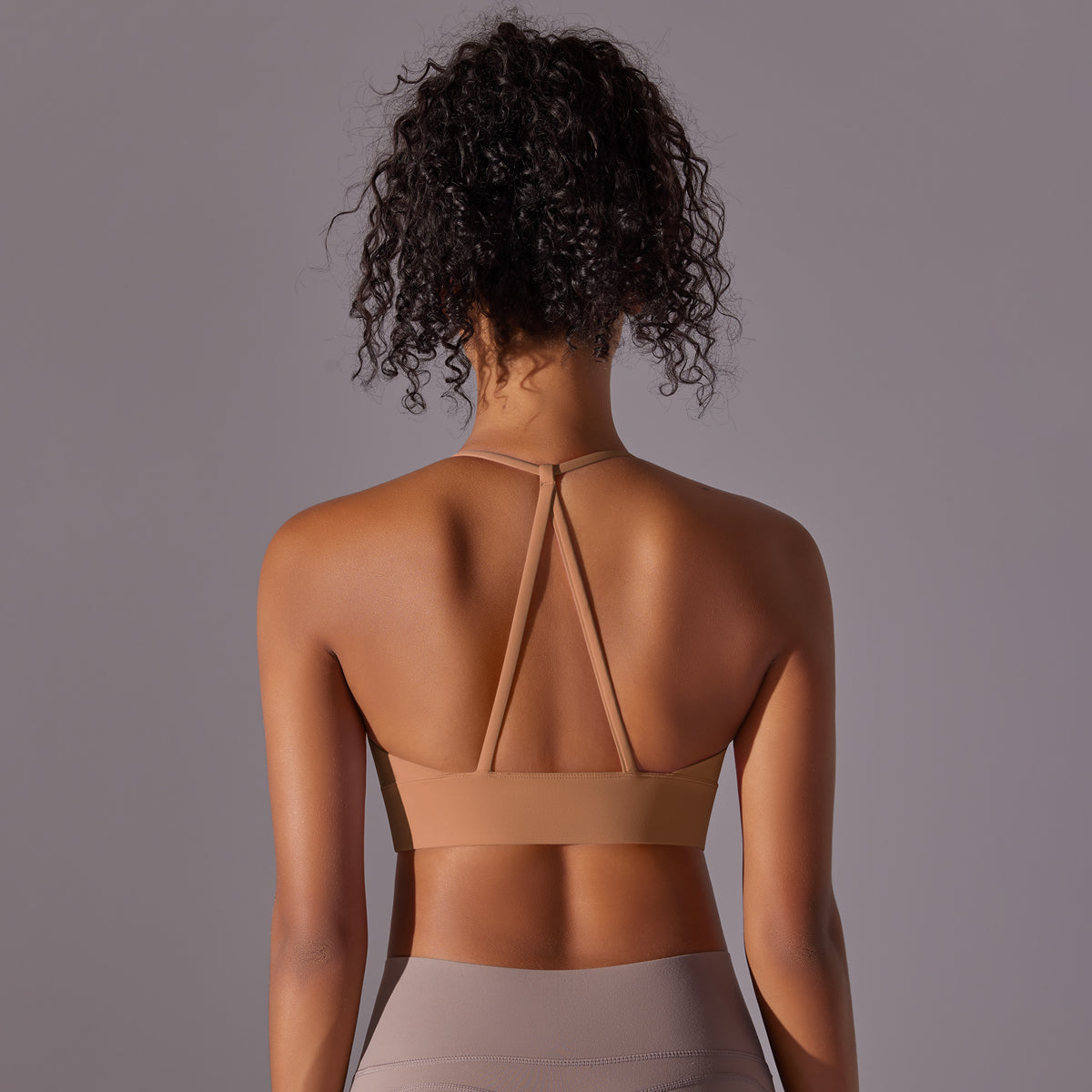 Cross-Back Strappy Sports Bra
