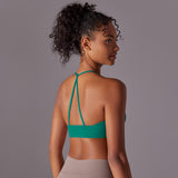 Cross-Back Strappy Sports Bra