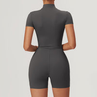 Long Sleeve Zipper Jumpsuit