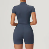 Long Sleeve Zipper Jumpsuit