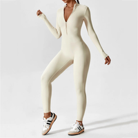 Fleece-Lined Long-Sleeve Jumpsuit