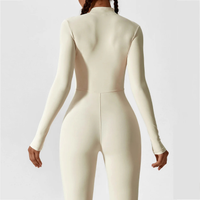 Fleece-Lined Long-Sleeve Jumpsuit