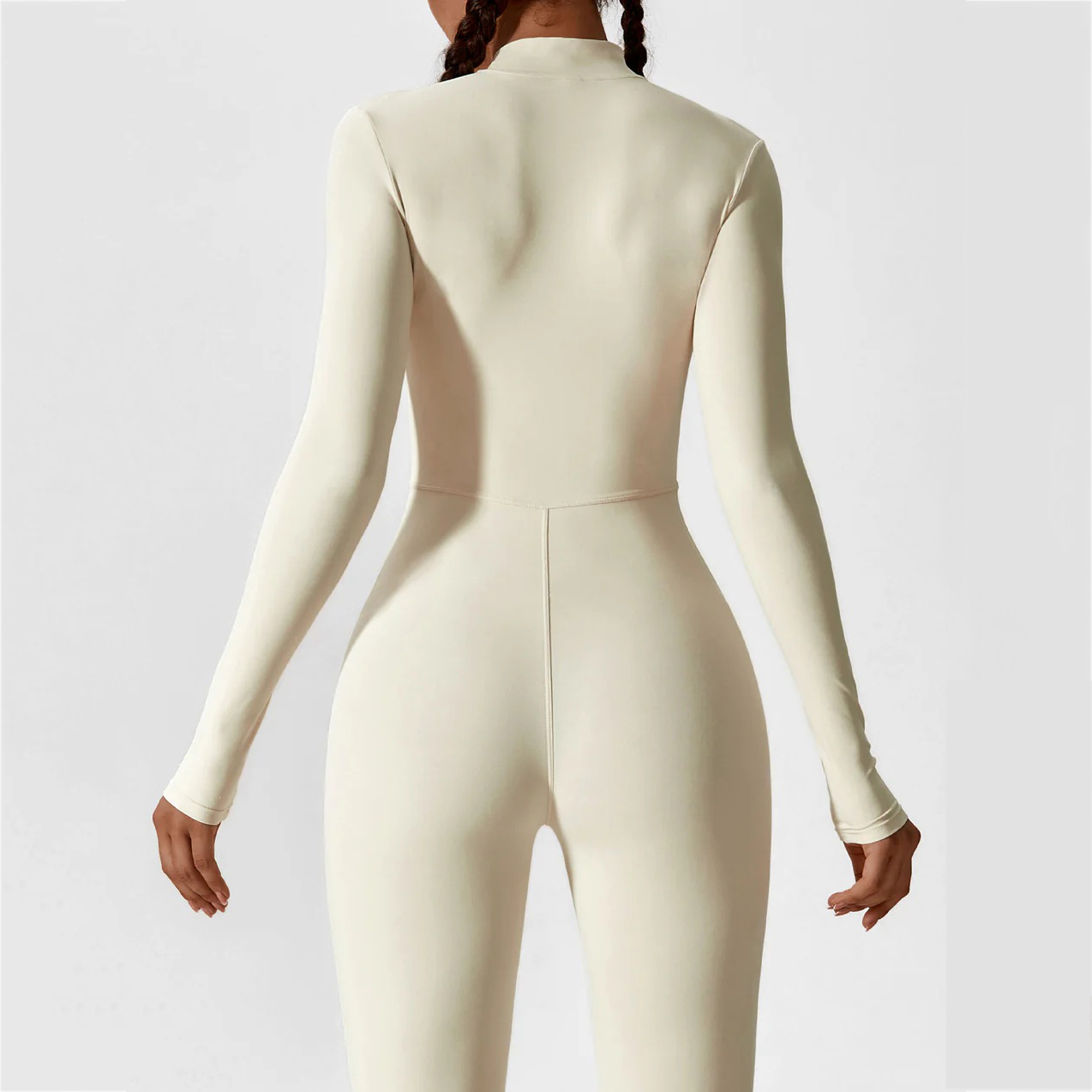 Fleece-Lined Long-Sleeve Jumpsuit