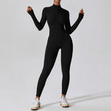 Fleece-Lined Long-Sleeve Jumpsuit