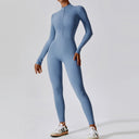 Long Sleeve Zipper Jumpsuit