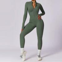 Fleece-Lined Long-Sleeve Jumpsuit