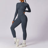 Fleece-Lined Long-Sleeve Jumpsuit