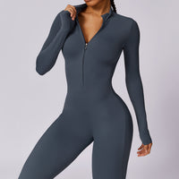 Fleece-Lined Long-Sleeve Jumpsuit