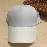 Sequin Back-Open Ponytail Baseball Cap