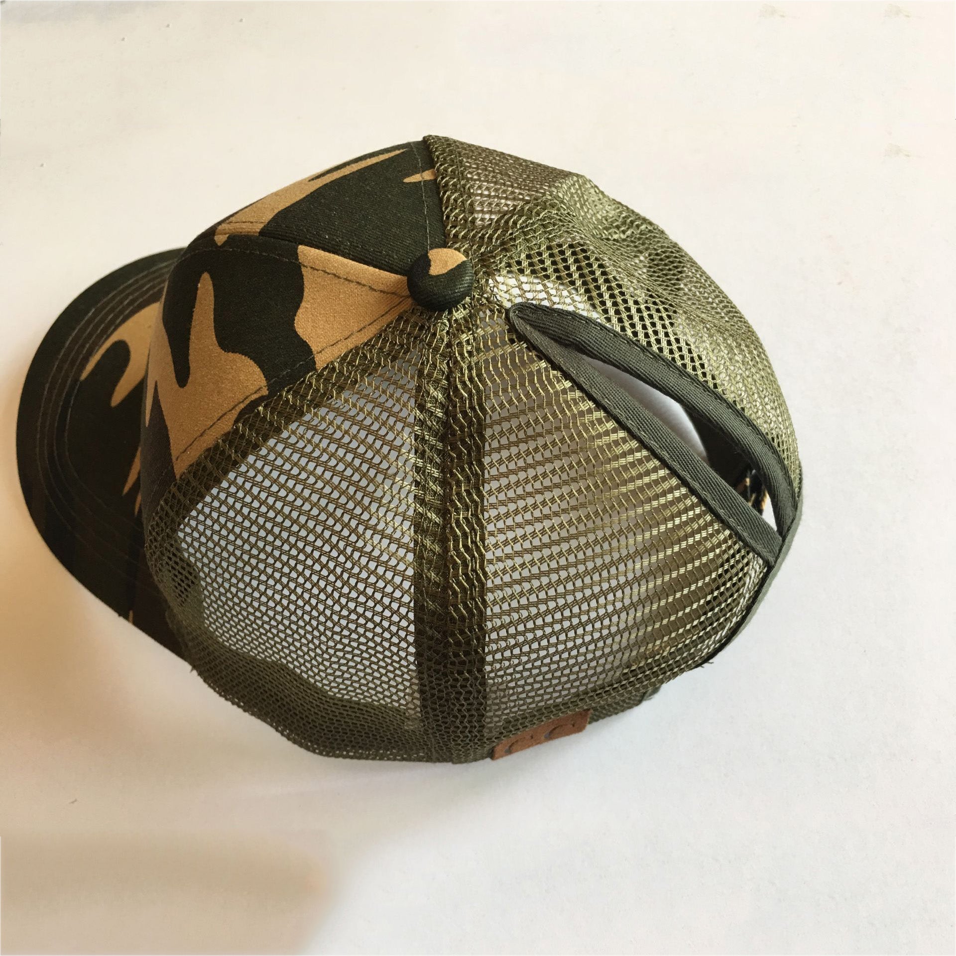 Sequin Back-Open Ponytail Baseball Cap