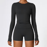 Ultra-Stretch Cropped Long Sleeve Active Top