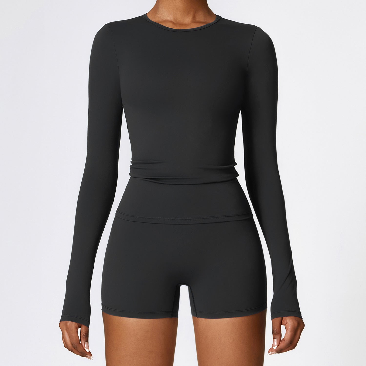 Ultra-Stretch Cropped Long Sleeve Active Top