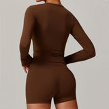 Ultra-Stretch Cropped Long Sleeve Active Top