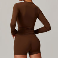 Ultra-Stretch Cropped Long Sleeve Active Top
