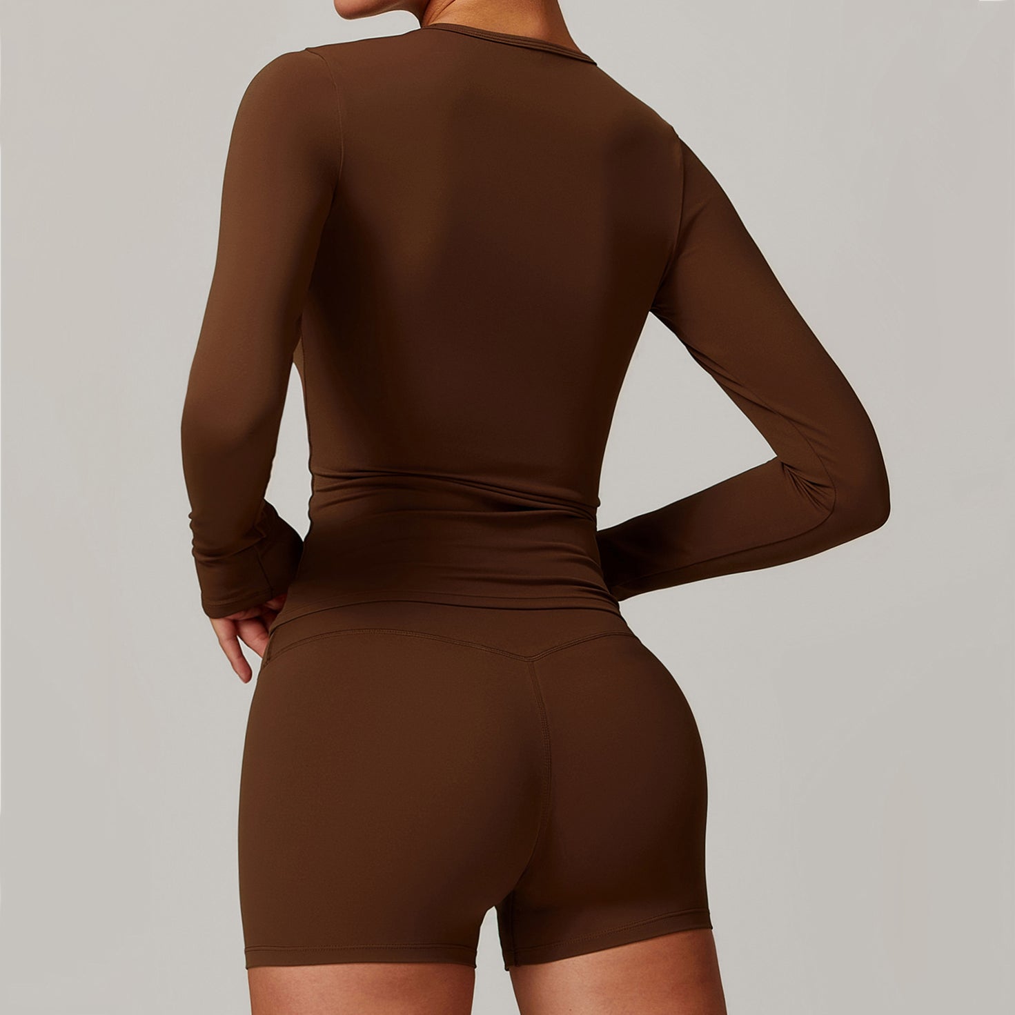 Ultra-Stretch Cropped Long Sleeve Active Top
