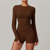 Ultra-Stretch Cropped Long Sleeve Active Top