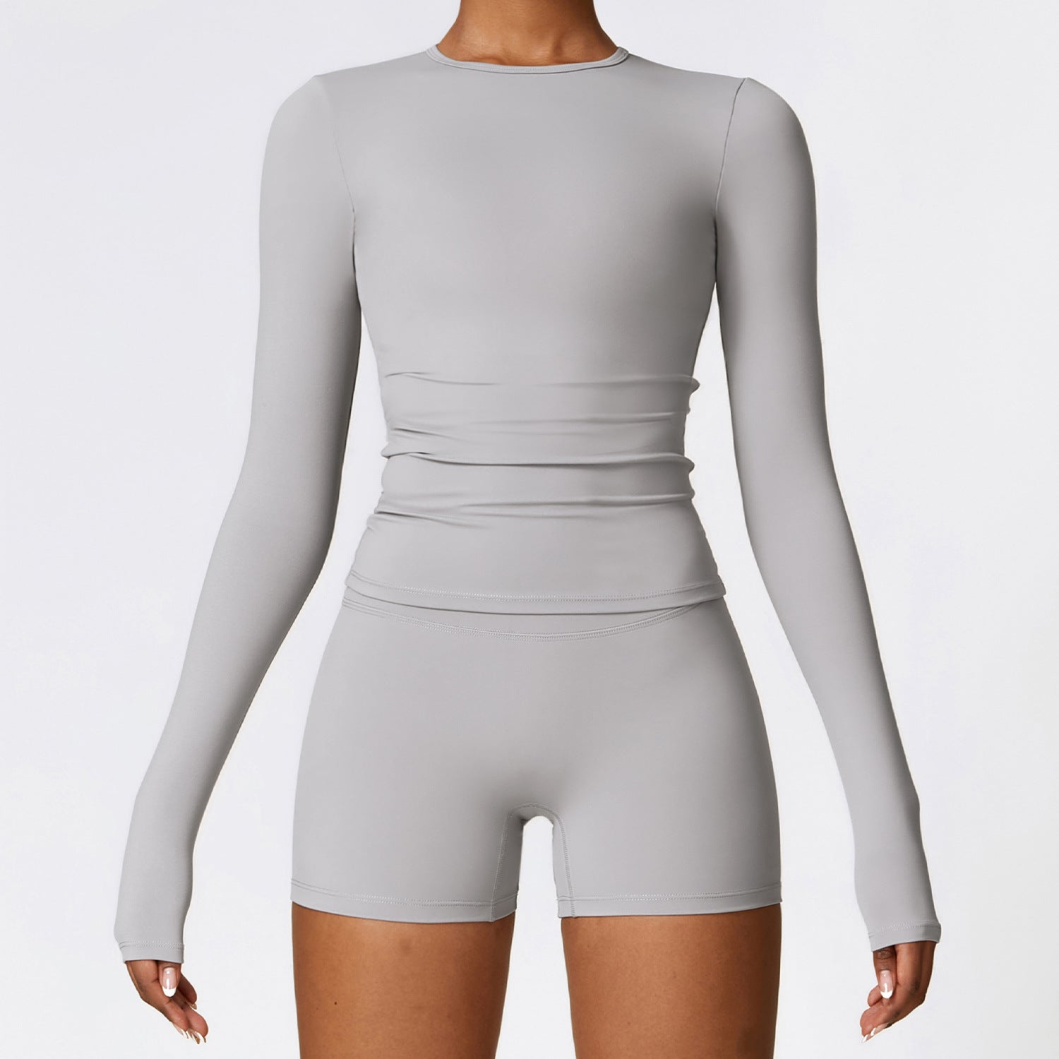 Ultra-Stretch Cropped Long Sleeve Active Top