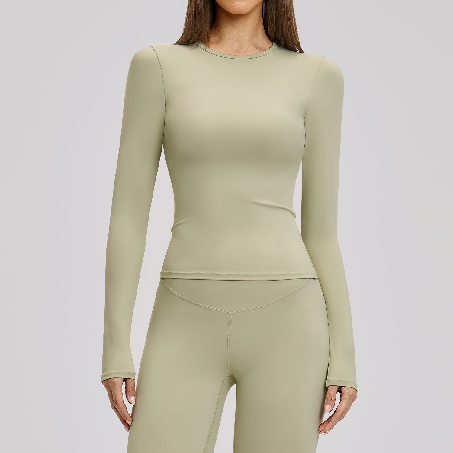 Ultra-Stretch Cropped Long Sleeve Active Top