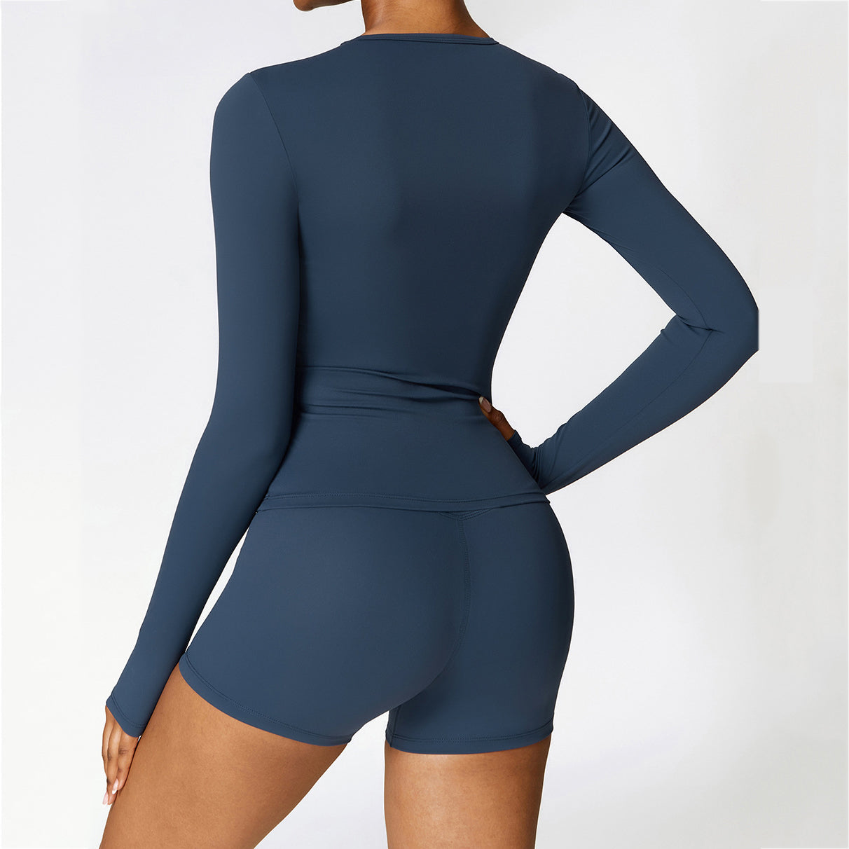 Ultra-Stretch Cropped Long Sleeve Active Top