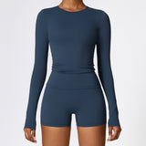 Ultra-Stretch Cropped Long Sleeve Active Top