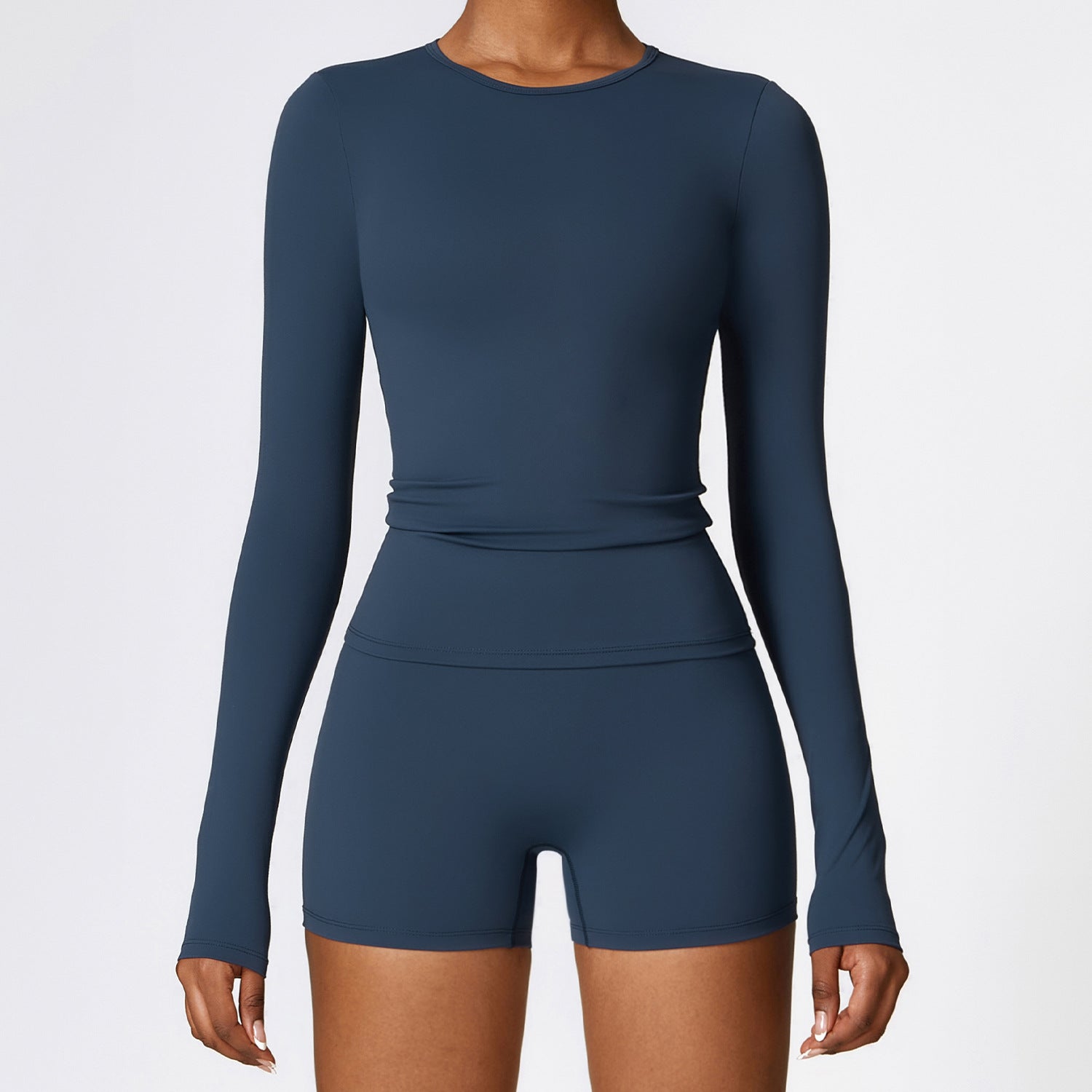 Ultra-Stretch Cropped Long Sleeve Active Top