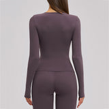 Ultra-Stretch Cropped Long Sleeve Active Top