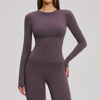Ultra-Stretch Cropped Long Sleeve Active Top
