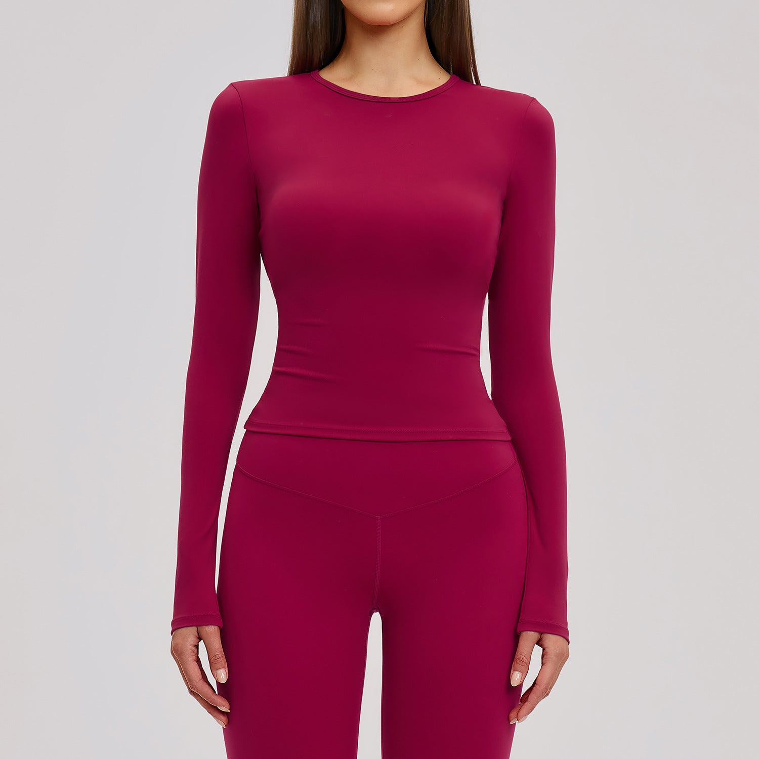 Ultra-Stretch Cropped Long Sleeve Active Top