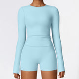 Ultra-Stretch Cropped Long Sleeve Active Top