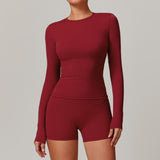 Ultra-Stretch Cropped Long Sleeve Active Top