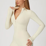 Fleece-Lined Long-Sleeve Jumpsuit