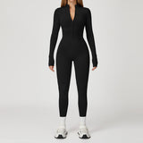 Fleece-Lined Long-Sleeve Jumpsuit