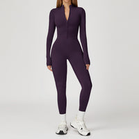 Fleece-Lined Long-Sleeve Jumpsuit