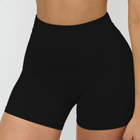 Peach-Lift High-Waisted Fitness Shorts
