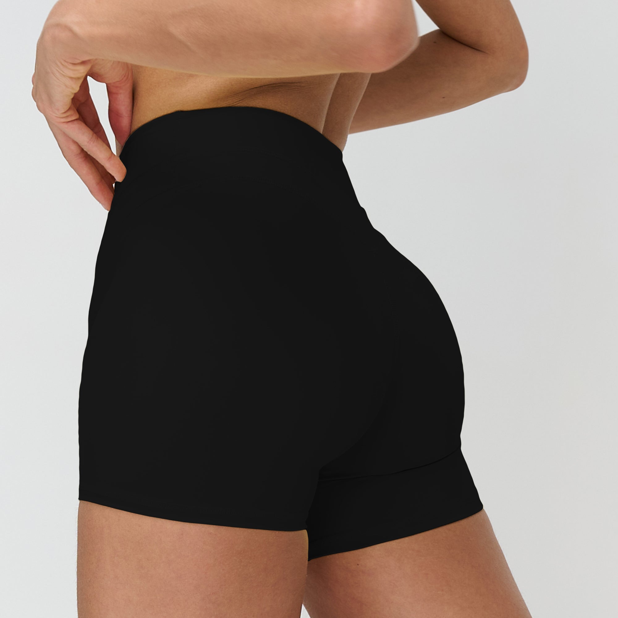 Peach-Lift High-Waisted Fitness Shorts