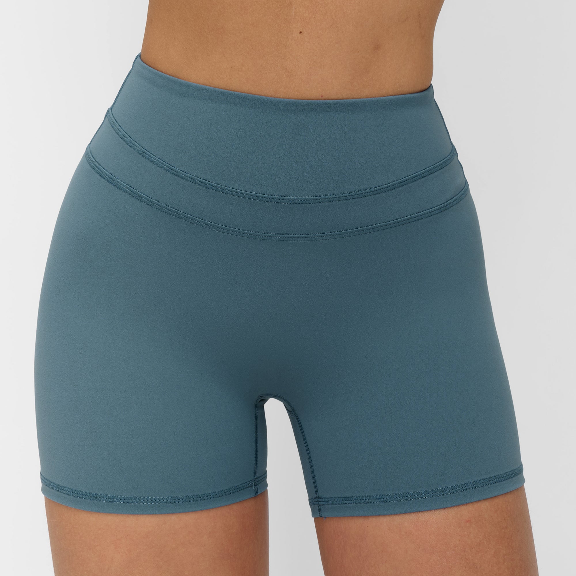 Peach-Lift High-Waisted Fitness Shorts