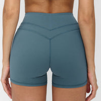 Peach-Lift High-Waisted Fitness Shorts