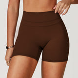 Peach-Lift High-Waisted Fitness Shorts
