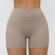 Peach-Lift High-Waisted Fitness Shorts