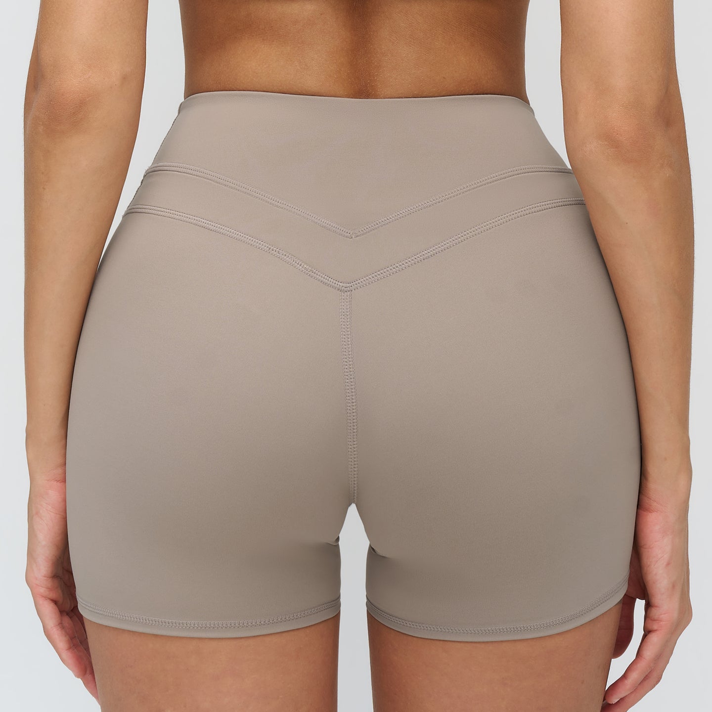 Peach-Lift High-Waisted Fitness Shorts