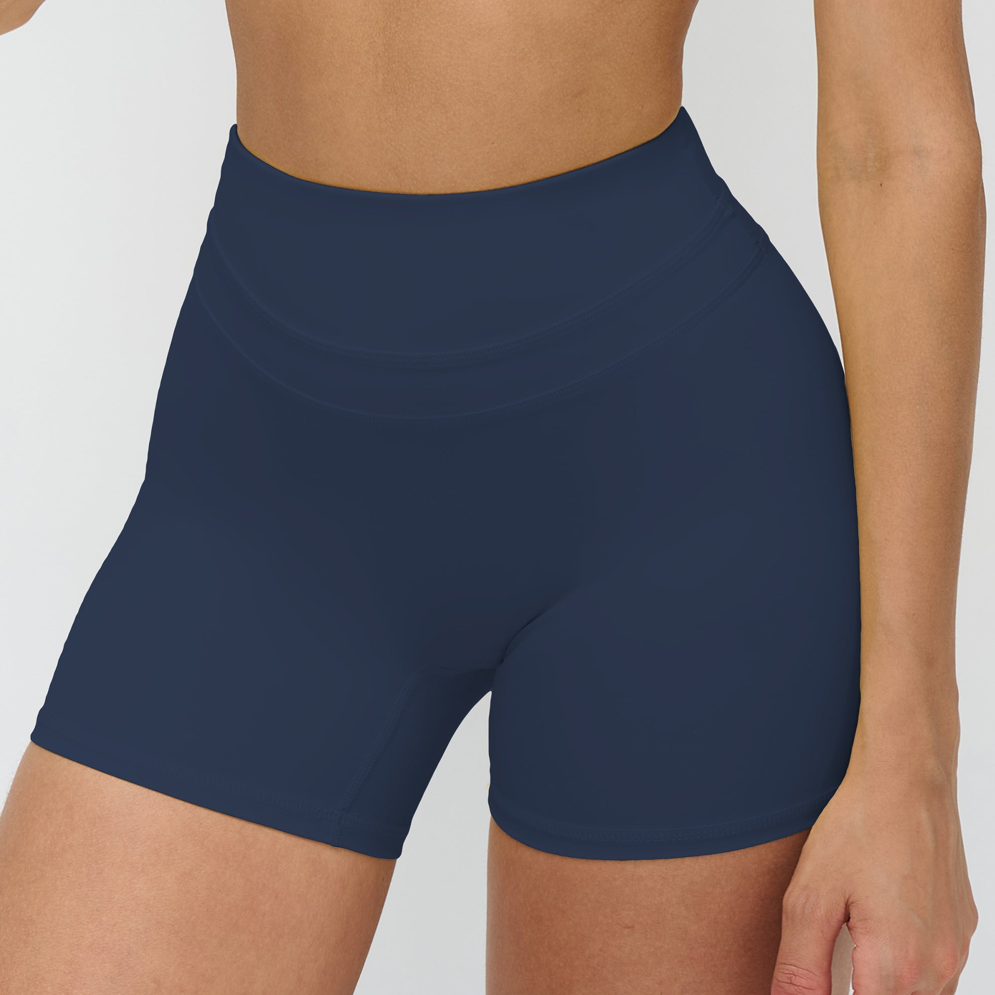 Peach-Lift High-Waisted Fitness Shorts