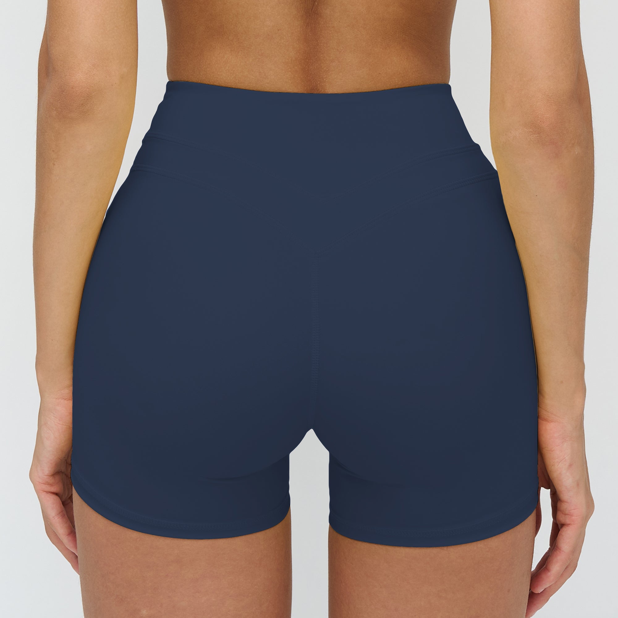 Peach-Lift High-Waisted Fitness Shorts
