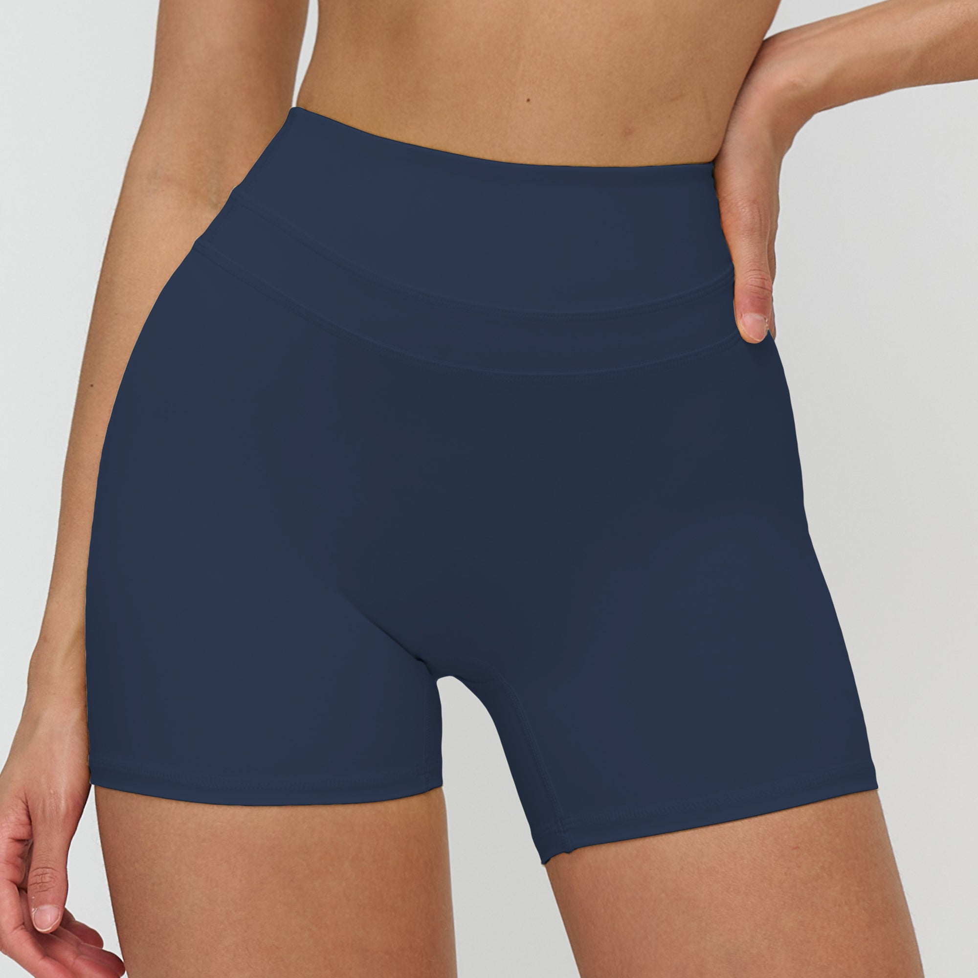 Peach-Lift High-Waisted Fitness Shorts