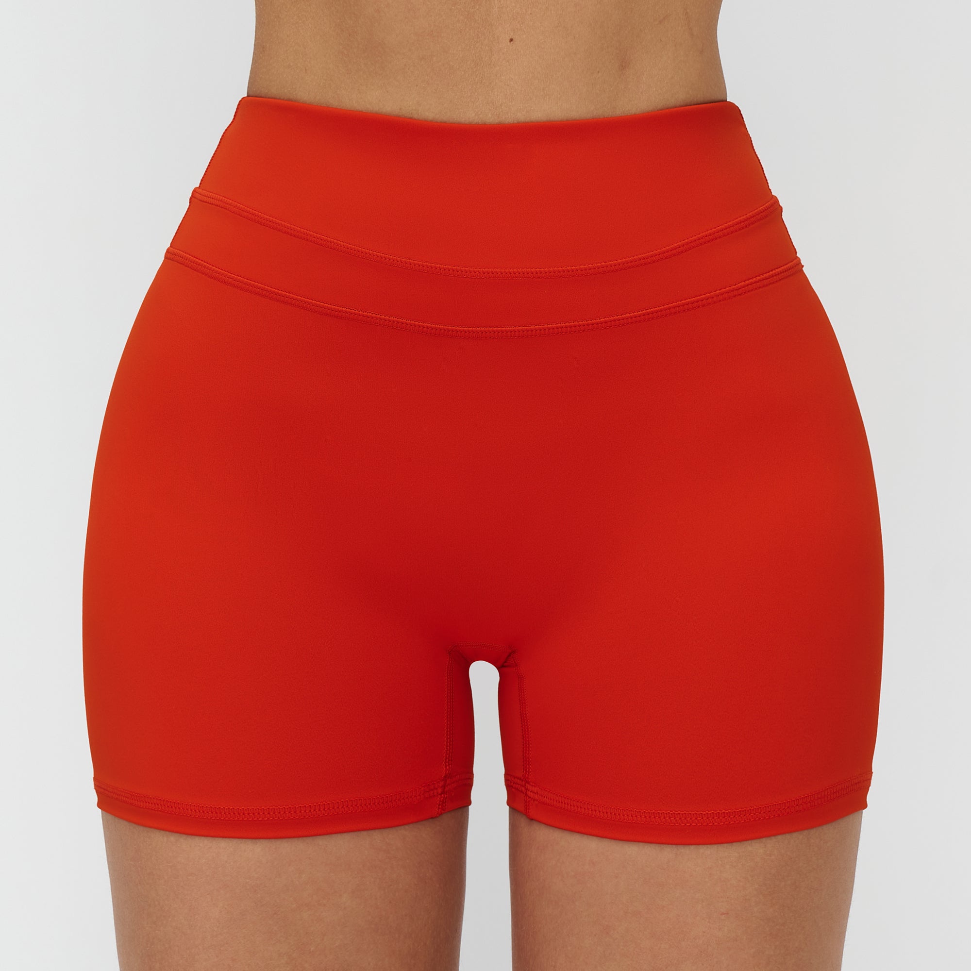 Peach-Lift High-Waisted Fitness Shorts