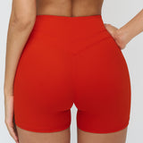 Peach-Lift High-Waisted Fitness Shorts