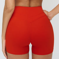 Peach-Lift High-Waisted Fitness Shorts