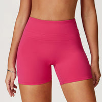 Peach-Lift High-Waisted Fitness Shorts