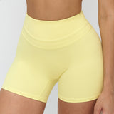 Peach-Lift High-Waisted Fitness Shorts
