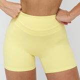 Peach-Lift High-Waisted Fitness Shorts