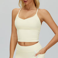 Cross-Back Padded Tank Top